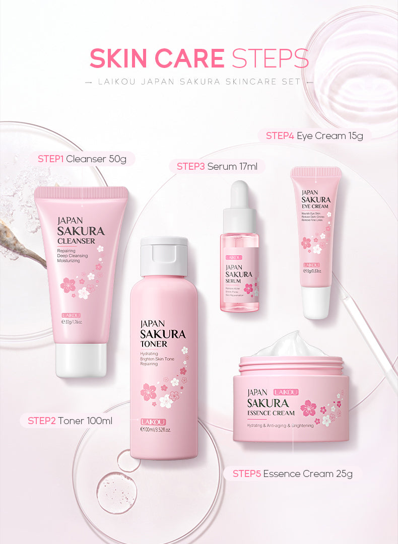 LAIKOU - Japan Sakura Skincare Set